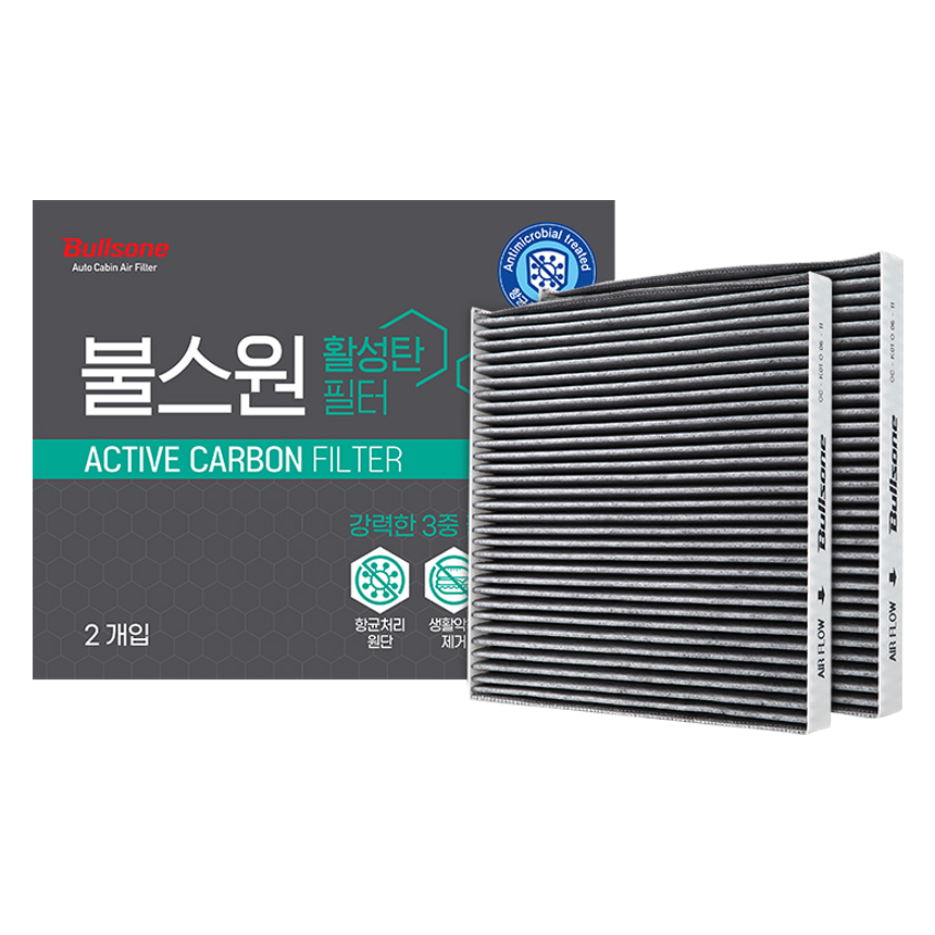불스원 활성탄 에어컨히터 필터 2개입, 21번, 1개
